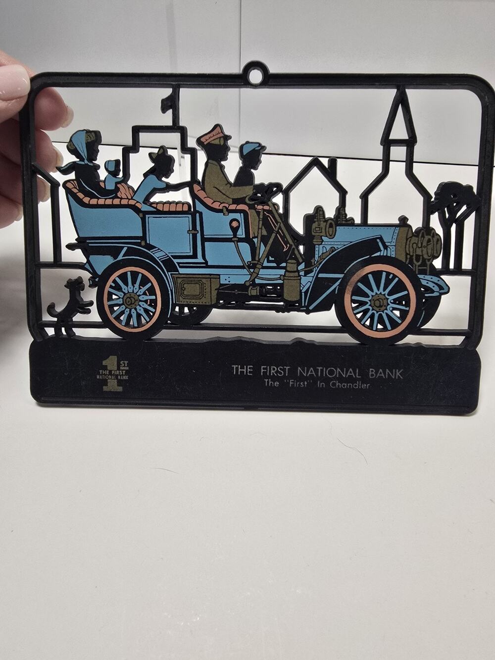 Vintage Calendar Topper Advertiser The First National Bank Vernon Co.